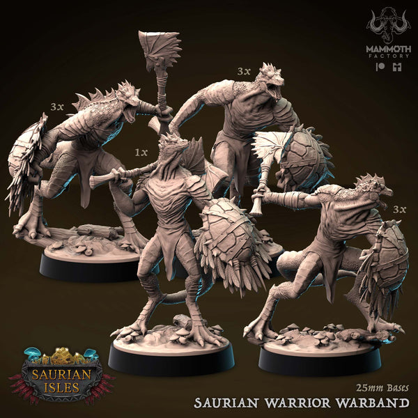 Saurian Warrior Warband (10 Models)