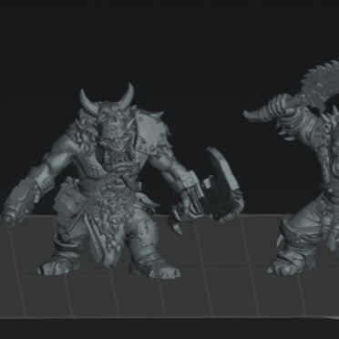 Sci-Fi Orc Beast Scrapper Boyz  STL – Grimdark 32mm Miniatures (STL Files)