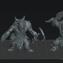 Sci-Fi Orc Beast Scrapper Boyz  STL – Grimdark 32mm Miniatures (STL Files)