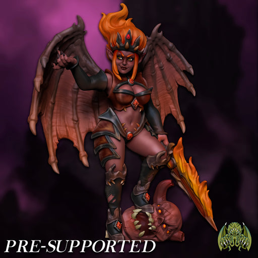 [Pre-Colored] Demory, The Devil Queen [Miniature] Female Warrior Paladin - Only-Games