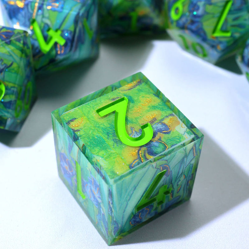 Bluemorn Grove | Art Core Dice | 7 Piece Set - Only-Games