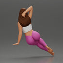 Fit girl in leggings sitting on a sofa - Only-Games