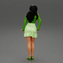 Young Woman in Mini Skirt shirt and Heels - Only-Games