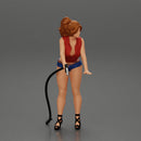 2 Sexy Girl in short putting gas in car at gasoline station - Only-Games