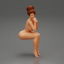 Naked Girl sitting and enjoying - Only-Games