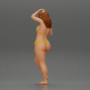 Sexy girl in bikini standing and covering her body by towel - Only-Games