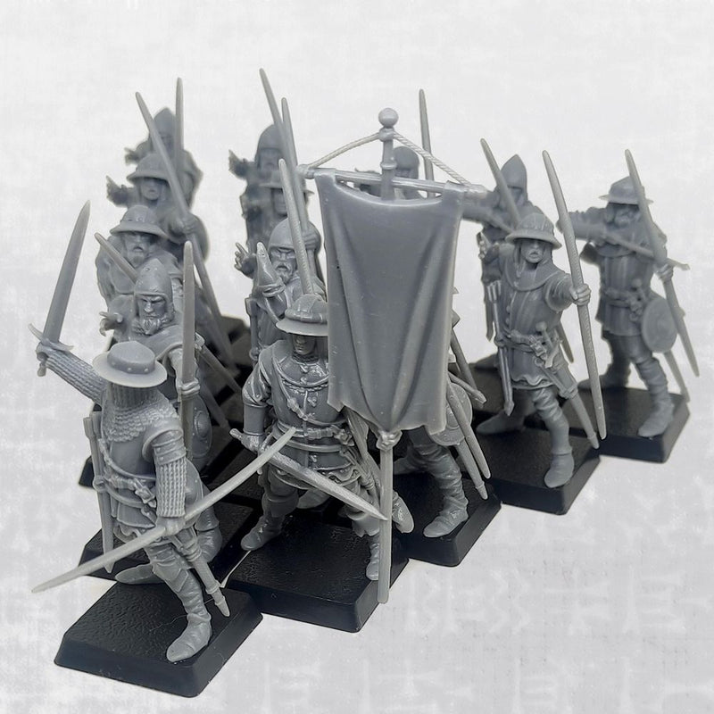 Archers on Foot - Complete Regiment - 34mm (Fantasy Scale) - Only-Games