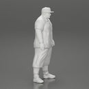 Big strong gangster homie in cap and short standing - Only-Games