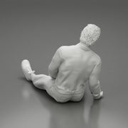 Accident of a male worker sitting on the floor with an injured - Only-Games
