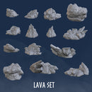 Lava Rocks (7 Models Bundle) - Rocks - Mountain - Rock - Blocks - Base - Bases - Only-Games