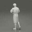 man in bathrobe standing - Only-Games