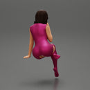 Beautiful Girl In Sexy Lingerie Sitting - Only-Games