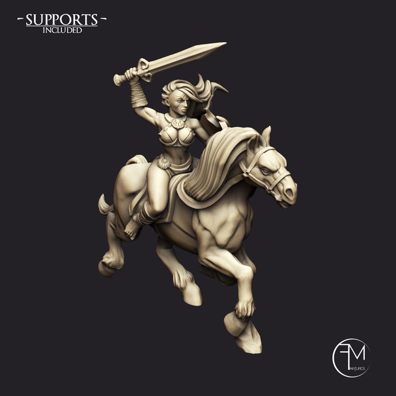 Amazon Horse Riders - 2 Units + Horses (AMAZONS! Kickstarter)