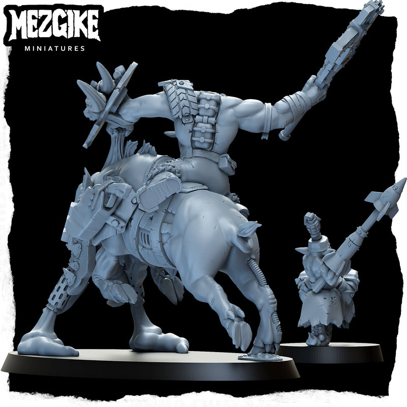 Pig rider lootenant (2 physical miniatures)