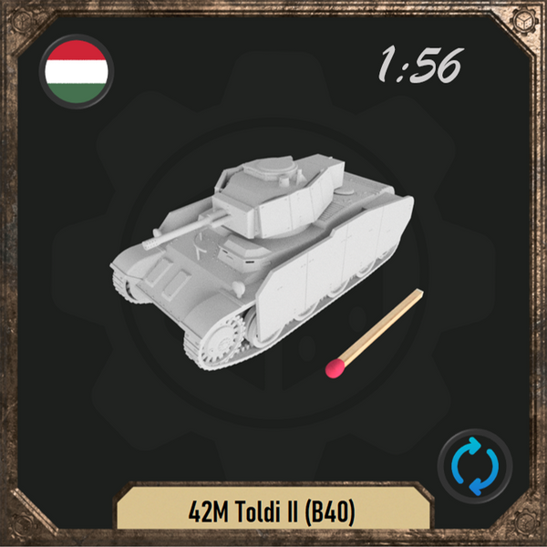 1/56 42M Toldi II (B40) skirted