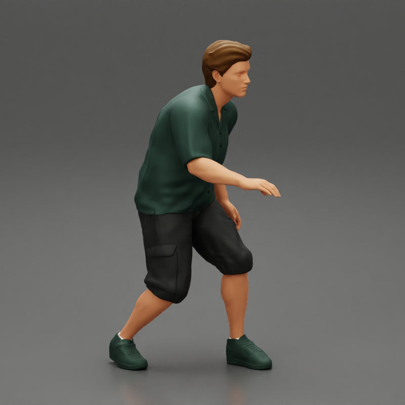 Man bent over while walking - Only-Games