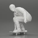 Man in hat riding sitting on skateboard - Only-Games