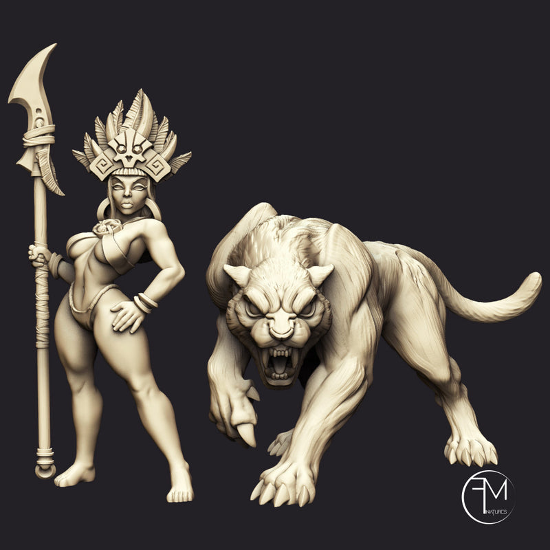 Kaata, Princess on Panther (AMAZONS! Kickstarter) - Only-Games