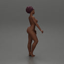 Naked Black girl With Curly Hair Standing - Only-Games