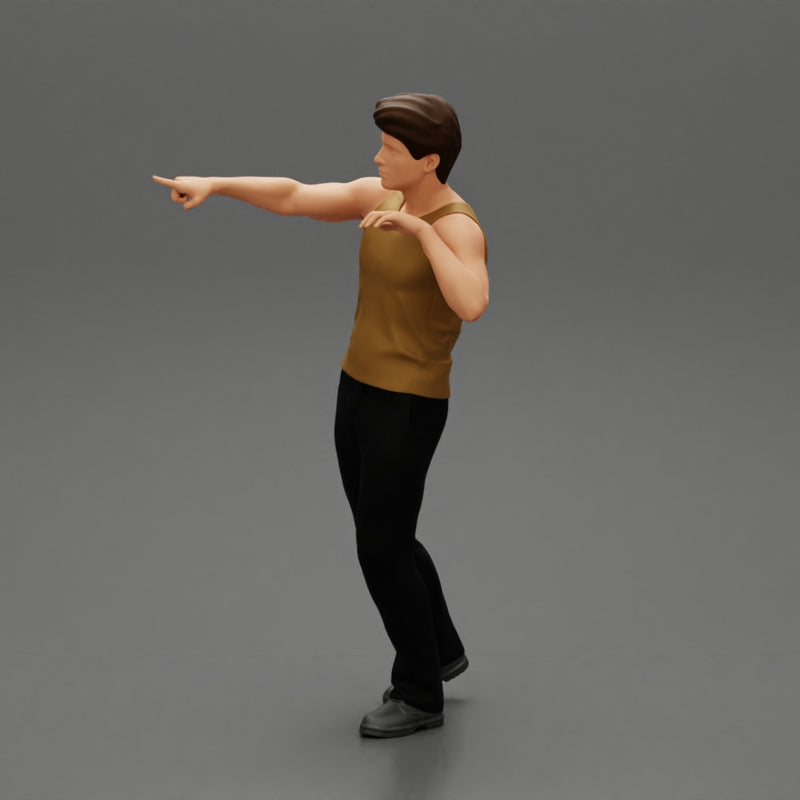 Travel man pointing the right way - Only-Games