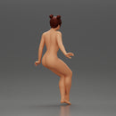 Naked Asian girl sits on motorcycle - Only-Games