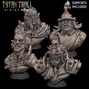 Orc Bust Pack - TytanTroll Miniatures - DnD - Fantasy - 50mm - Only-Games