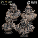 Orc Bust Pack - TytanTroll Miniatures - DnD - Fantasy - 50mm - Only-Games