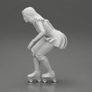 roller derby girl rolling fast - Only-Games