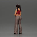 Chola girl with pigtails standing in flared pants - Only-Games