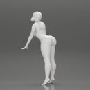 Attractive girl in bikini Leaning on the Car - Only-Games