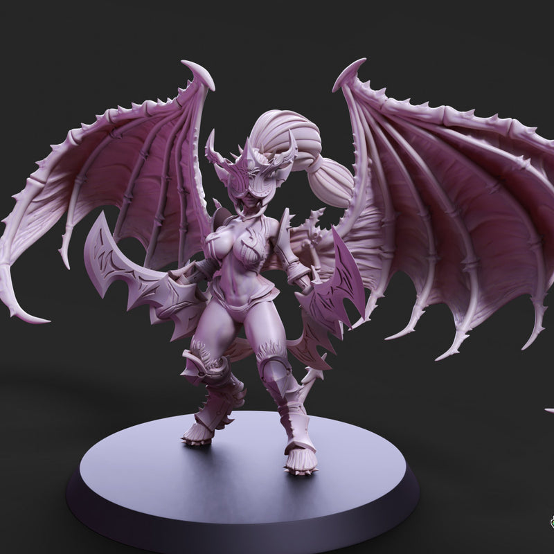 Drow Demonic Valkyrie Pose 2 - Only-Games