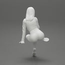 Sexy Girl In Short And Boots Sitting On a chair - Only-Games