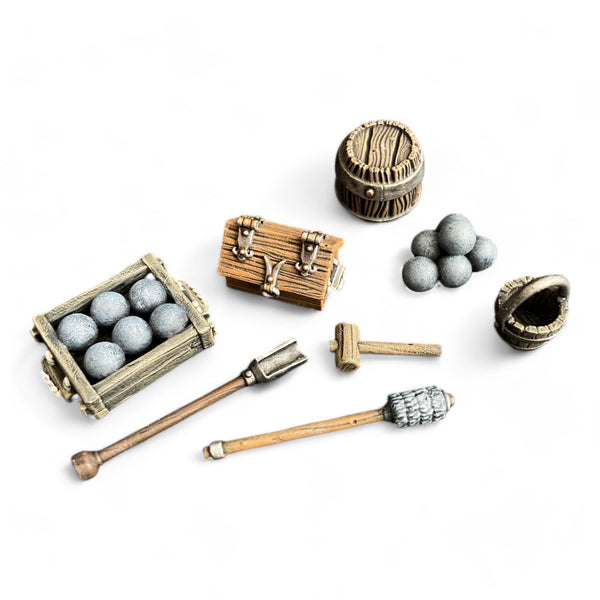 Artillery accessories and props (Medieval Artillery)