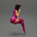 Beautiful Girl In Sexy Lingerie Sitting - Only-Games