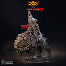 Tiger Rider - Eternal Monks - CastNPlay - Terrain Wargaming D&D DnD 28mm 32mm 40mm 54mm