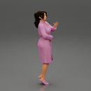 woman in bathrobe standing - Only-Games