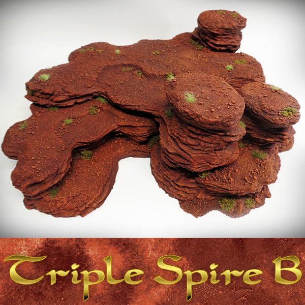 Triple Spire B: Spires and Plateaus Terrain Set - Only-Games