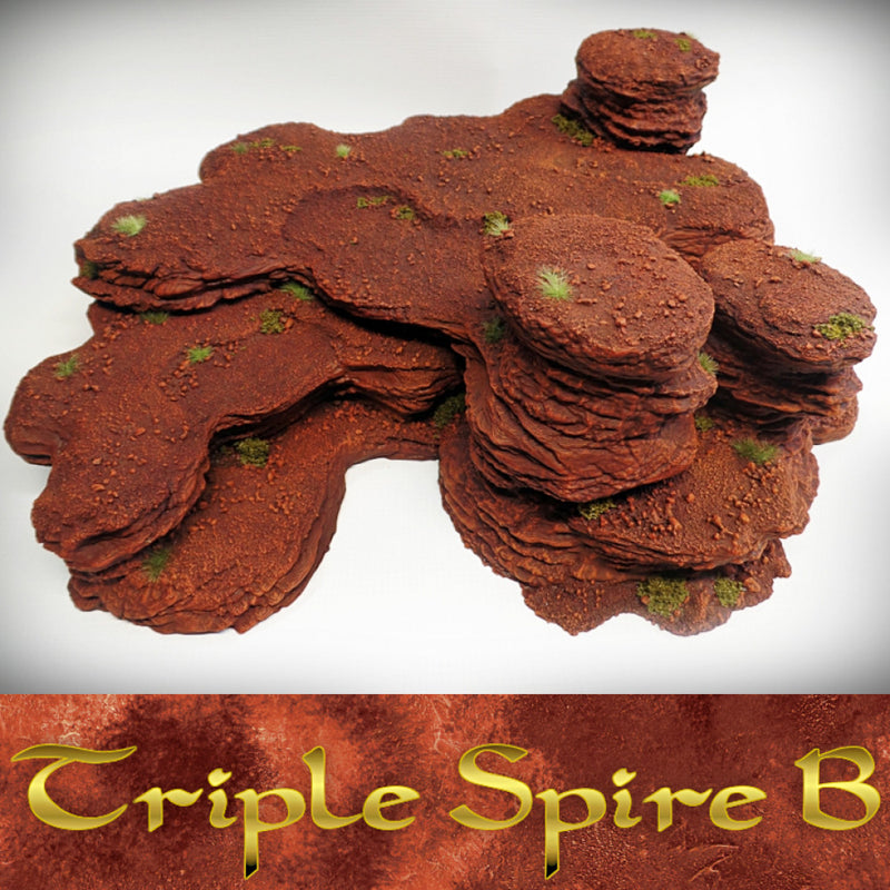 Triple Spire B: Spires and Plateaus Terrain Set - Only-Games