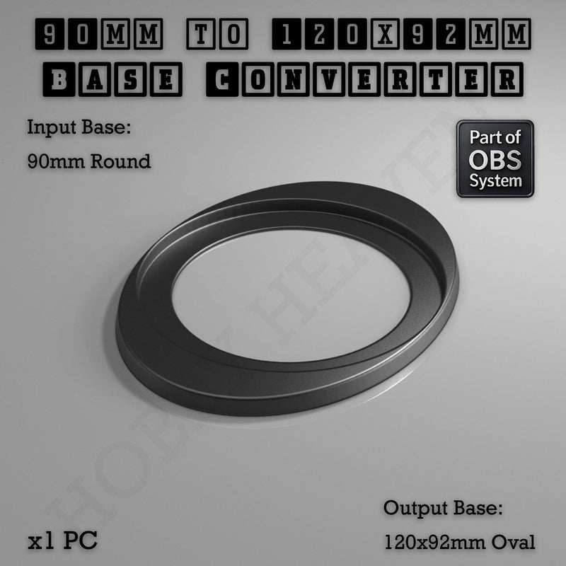 Round To Oval Bases Size Converters 3d Print Full Range - Only-Games