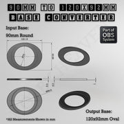 Round To Oval Bases Size Converters 3d Print Full Range - Only-Games