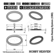 Oval To Oval Bases Size Converters 3d Print Full Range - Only-Games
