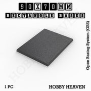 Rectangle Bases Range Sizes - 75x30mm to 125x40mm Medium Sizes 3d Print Full Range Tabletop Games - Only-Games