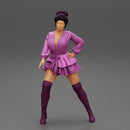 Beautiful Young Attractive Woman Wearing Dress and boot - Only-Games