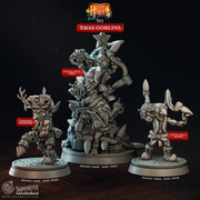 Xmas Goblins - Holiday Horde - CastNPlay - Terrain Wargaming D&D DnD 28mm 32mm 40mm 54mm - Only-Games