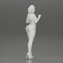 Attractive girl in mini dress and heels Leaning Against car - Only-Games