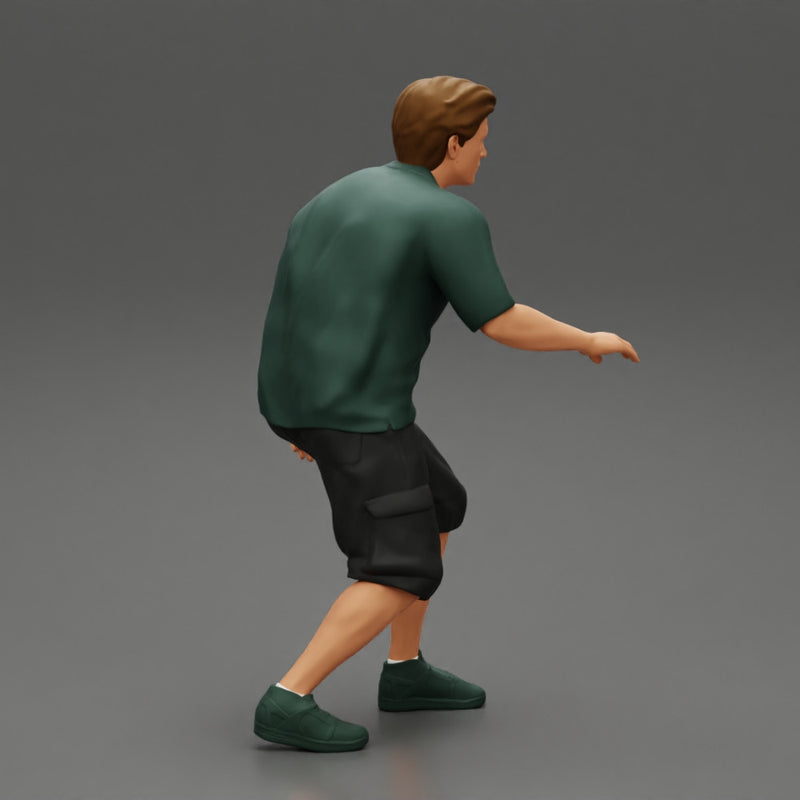 Man bent over while walking - Only-Games