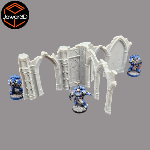 Gothic Ruins #1 - 28mm Wargaming Scatter Terrain Scenery Tabletop Miniature - Only-Games