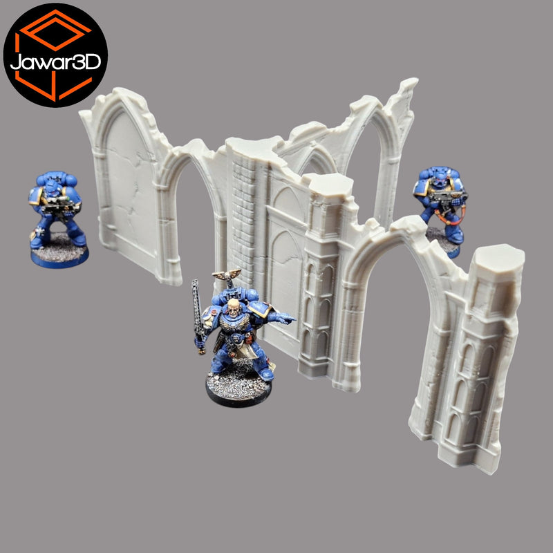 Gothic Ruins #1 - 28mm Wargaming Scatter Terrain Scenery Tabletop Miniature - Only-Games