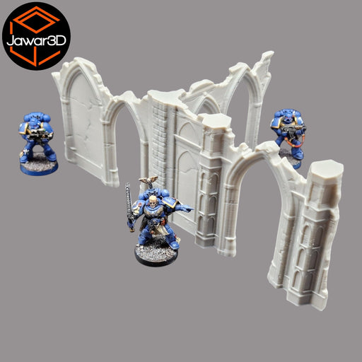 Gothic Ruins #1 - 28mm Wargaming Scatter Terrain Scenery Tabletop Miniature - Only-Games