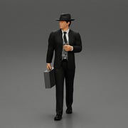 Businessman Walking and Holding His Briefcase - Only-Games